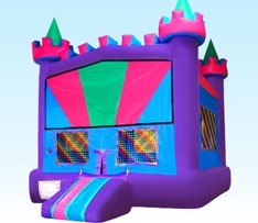 pink rainbow castle How to Takedown a Bounce House