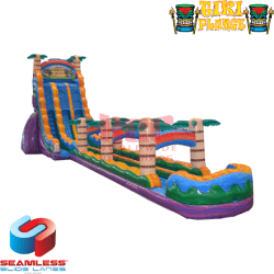 27ft Tiki Plunge Water Slide w/ Slip n Slide