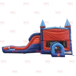 jf modular combo double lane inflated pool Side 1776814792 JF Combo Wet Slide
