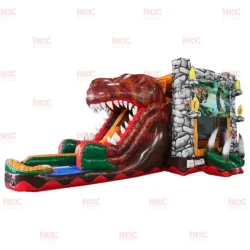 t rex combo double lane inflated pool wet dry Left 1776816319 TRex Combo Wet Slide