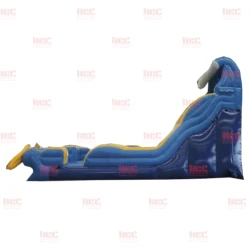 20ft Wipeout Water Slide wipe out xl single lane inflated pool Side 1776876179 20ft Wipeout Water Slide