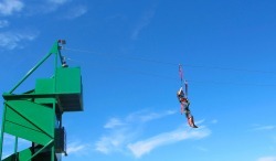 Fly Wire Mobile Zipline with Staff