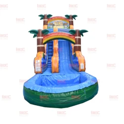 18 tiki plunge single lane deep pool marble green front 177687596 1 20' Tiki Plunge w/ Deep Pool